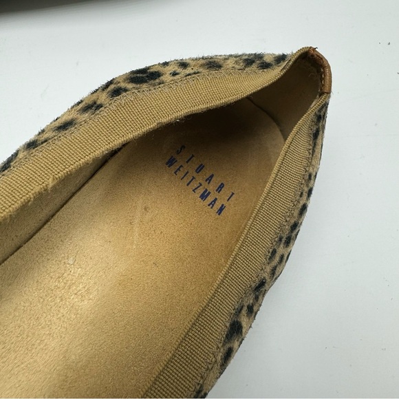 Stuart Weitzman Ballet Flats Leopard Cheetah Animal Print Size 7.5 - Picture 6 of 10